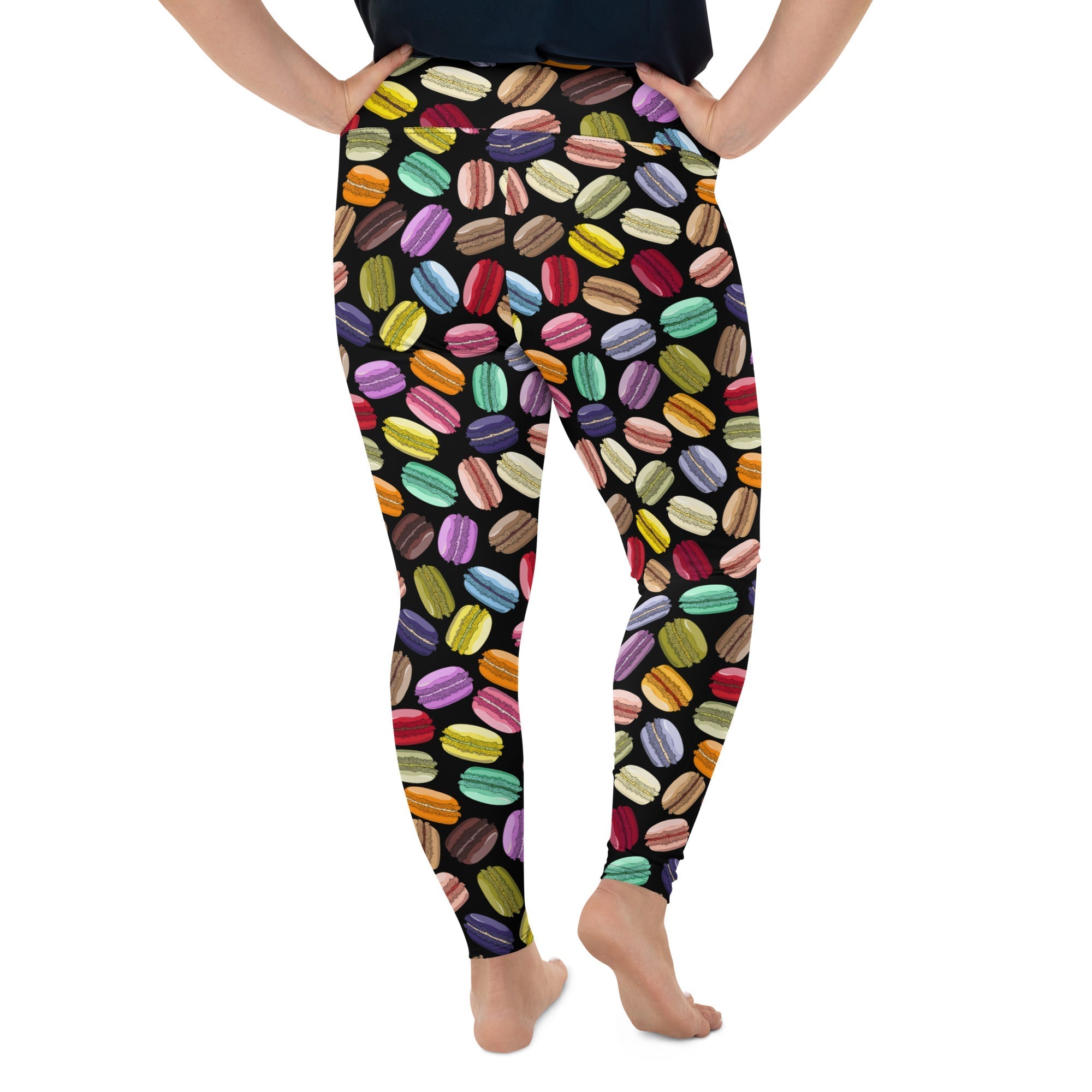 Macaroons Pattern Plus Size Leggings