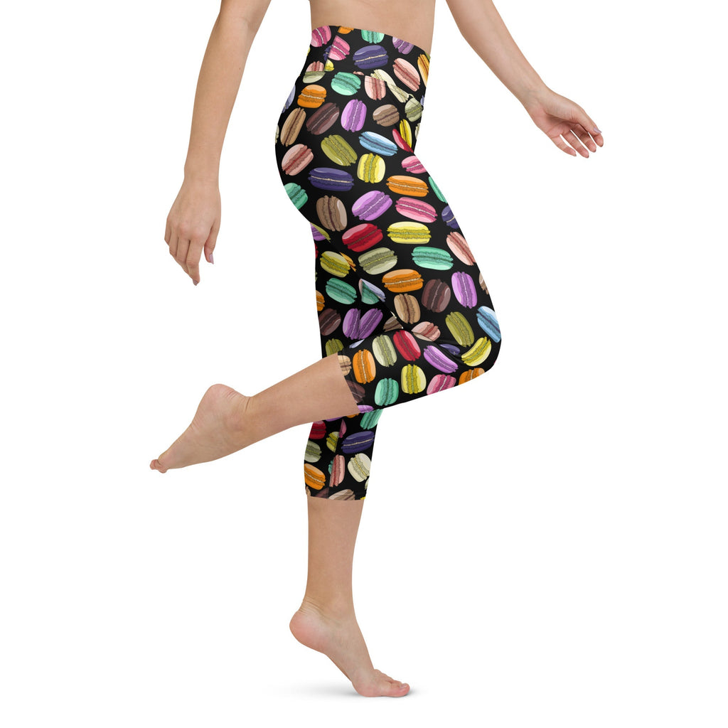 Macaroons Pattern Yoga Capris