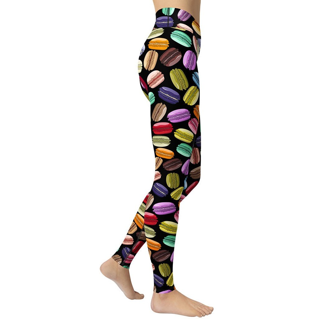 Macaroons Pattern Yoga Leggings