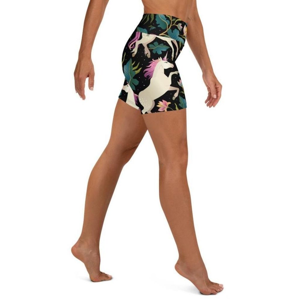 Magical Unicorn Yoga Shorts