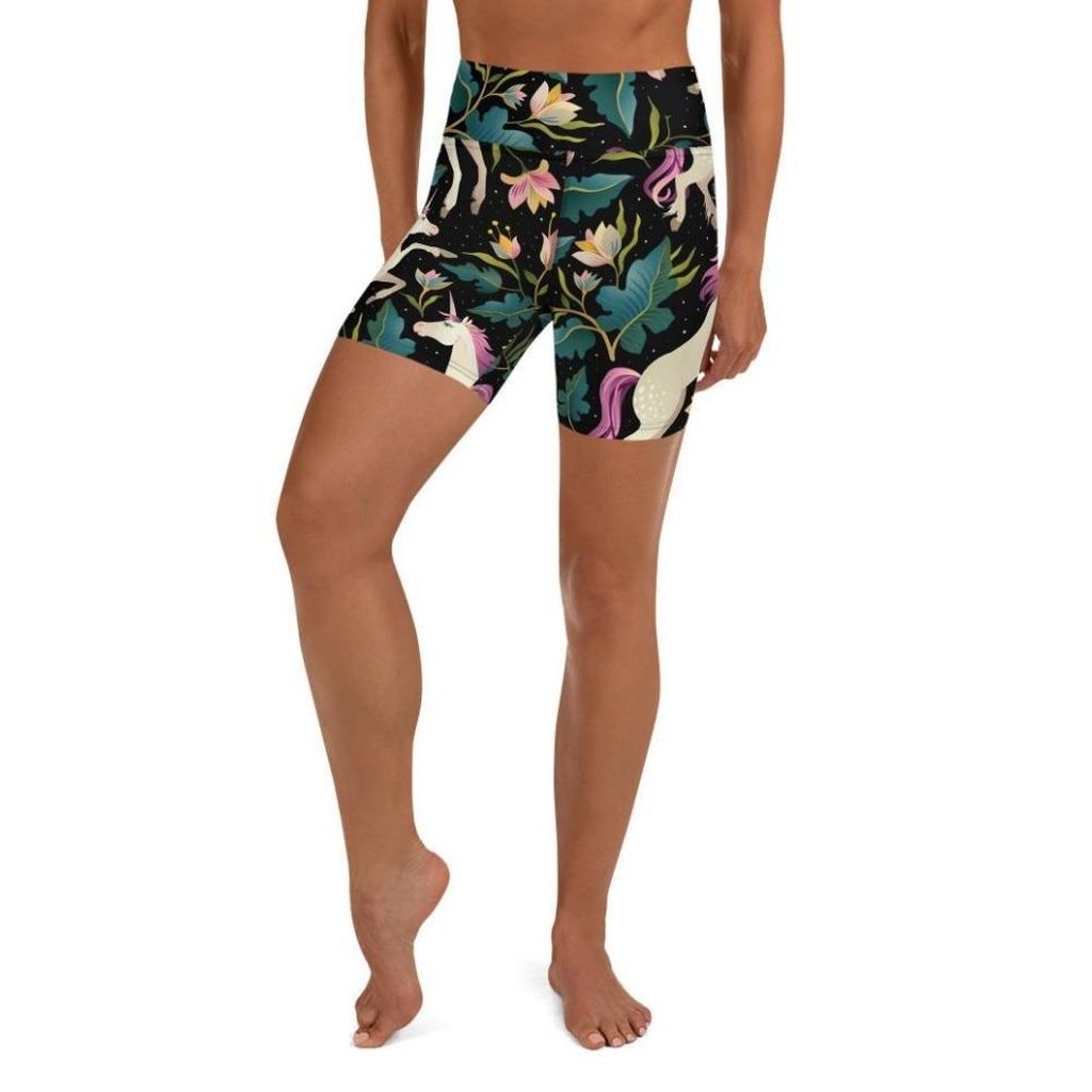 Magical Unicorn Yoga Shorts