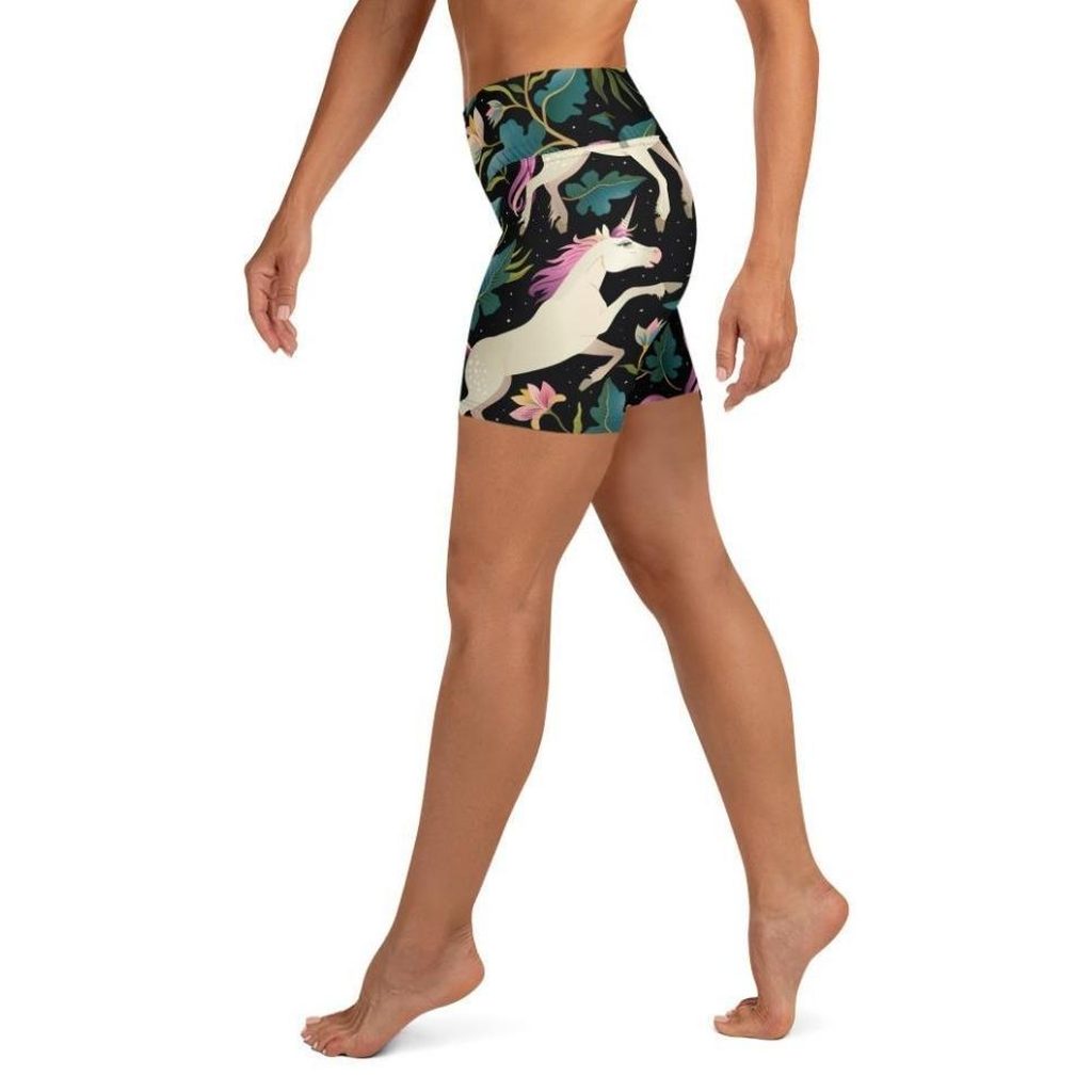 Magical Unicorn Yoga Shorts