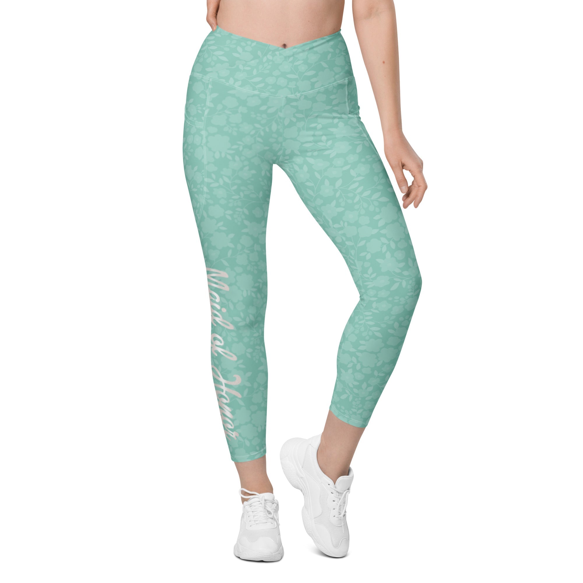 Maid of Honor Crossover Leggings With Pockets