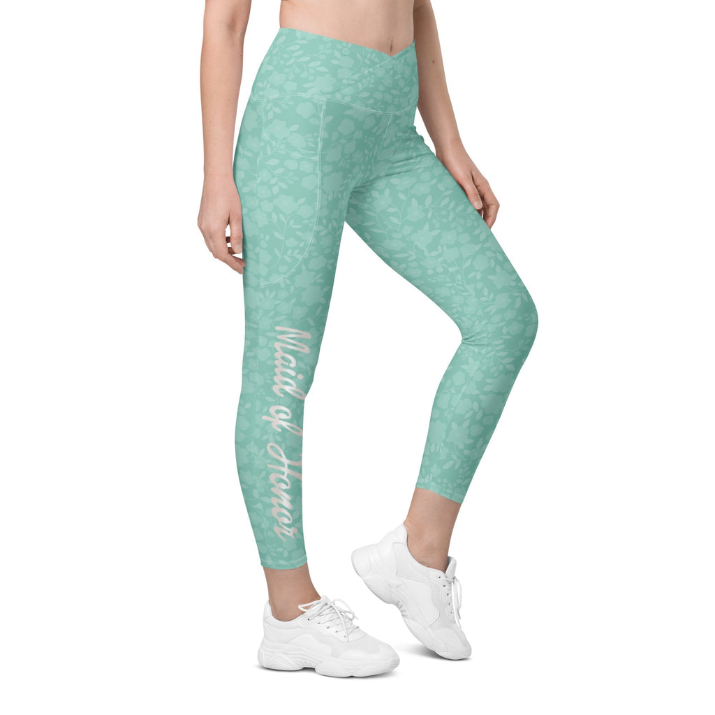 Maid of Honor Crossover Leggings With Pockets