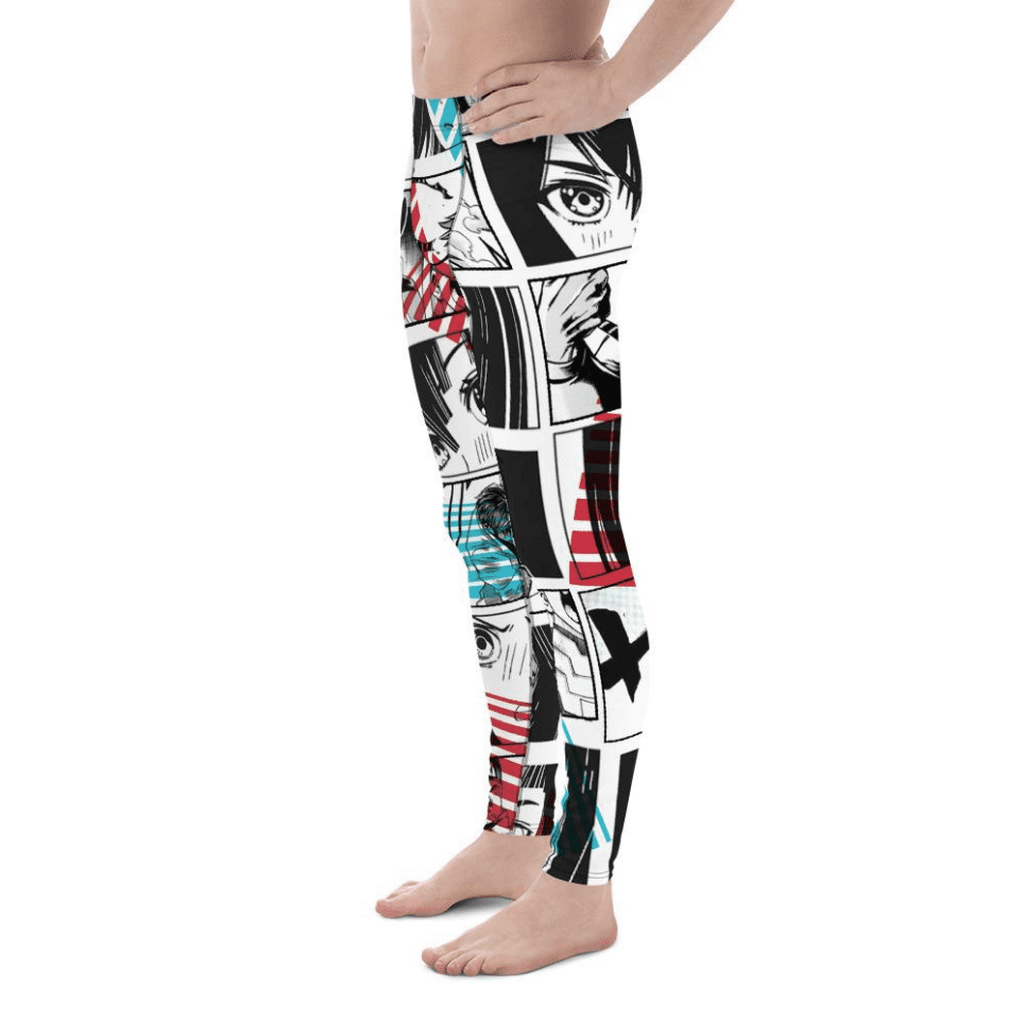 Manga Comic Book Men's Leggings