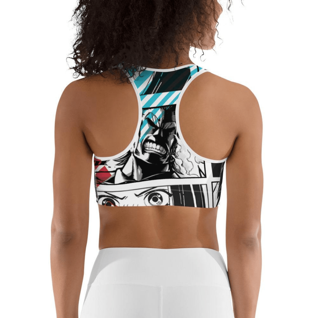 Manga Comic Book Sports Bra