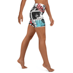 Manga Comic Book Yoga Shorts