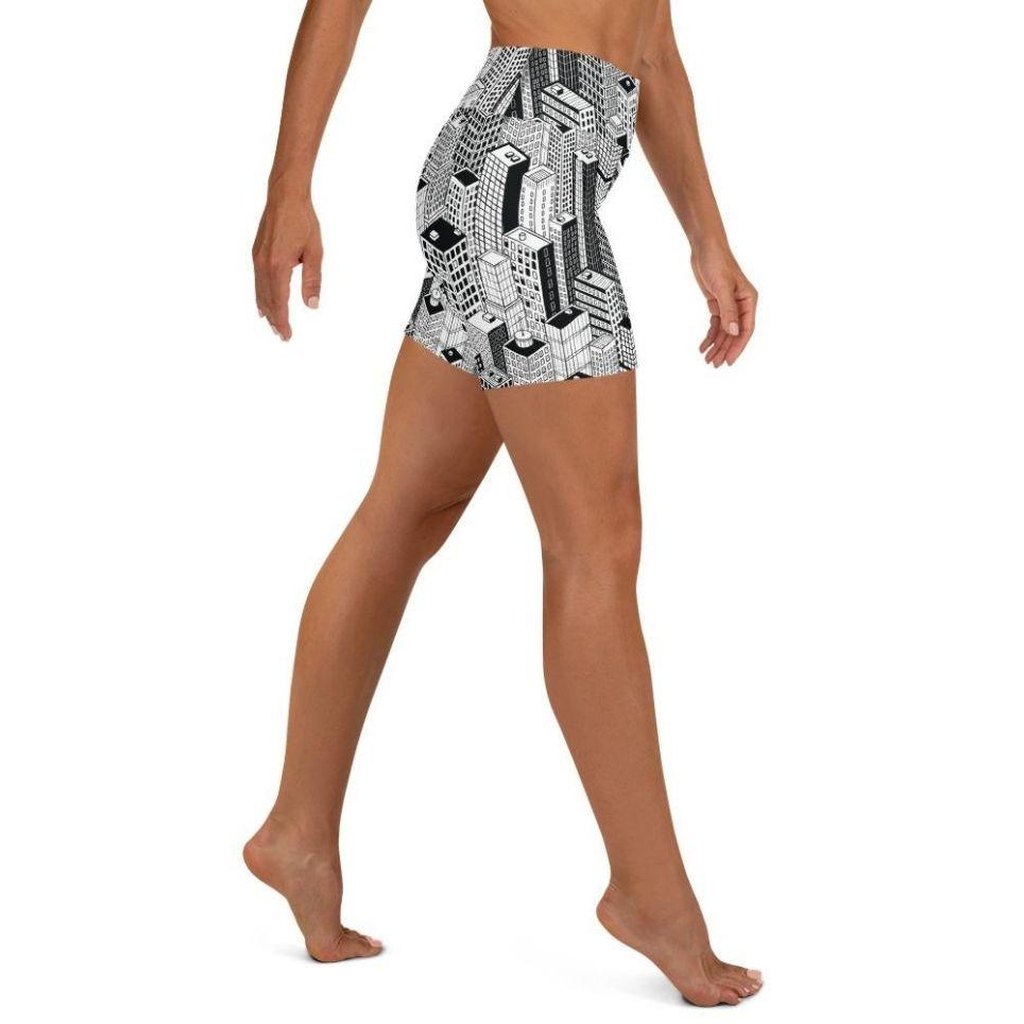 Manhattan View Yoga Shorts