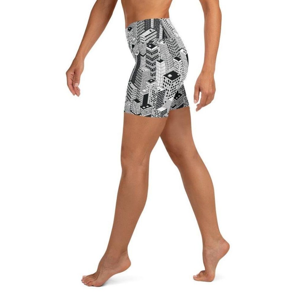 Manhattan View Yoga Shorts