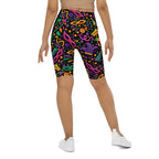 Mardi Gras Biker Shorts