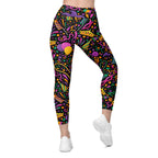 Mardi Gras Crossover Leggings With Pockets
