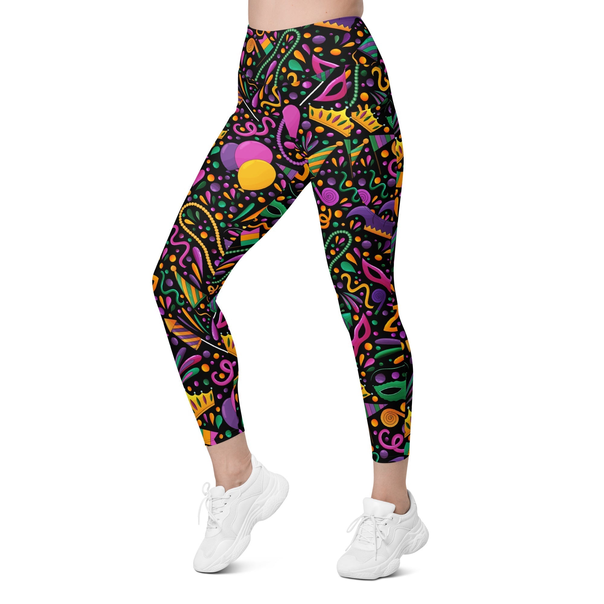 Mardi Gras Leggings With Pockets