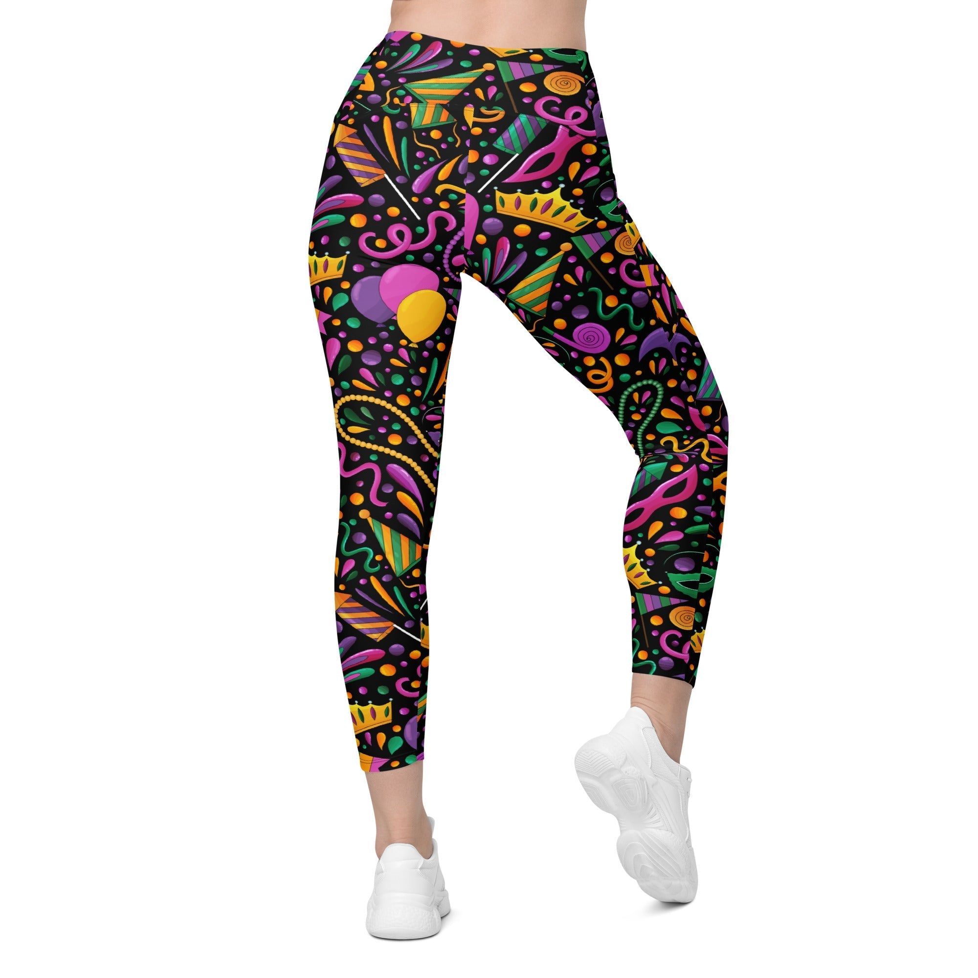 Mardi Gras Leggings With Pockets