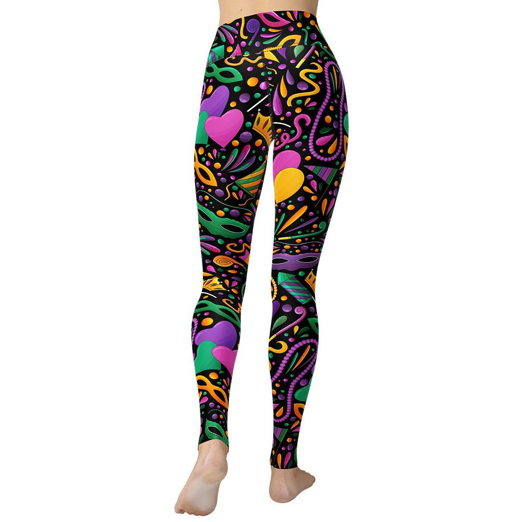 Mardi Gras Yoga Leggings