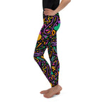 Mardi Gras Youth Leggings