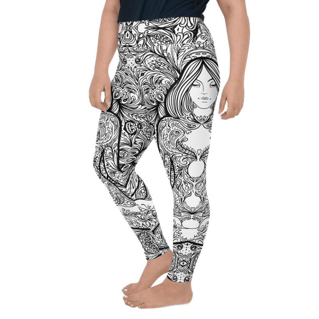 Meditation Zen Plus Size Leggings