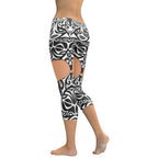 Medium Tone Cute Suspenders Capris