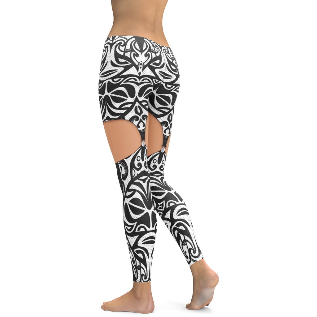 Medium Tone Cute Suspenders Leggings