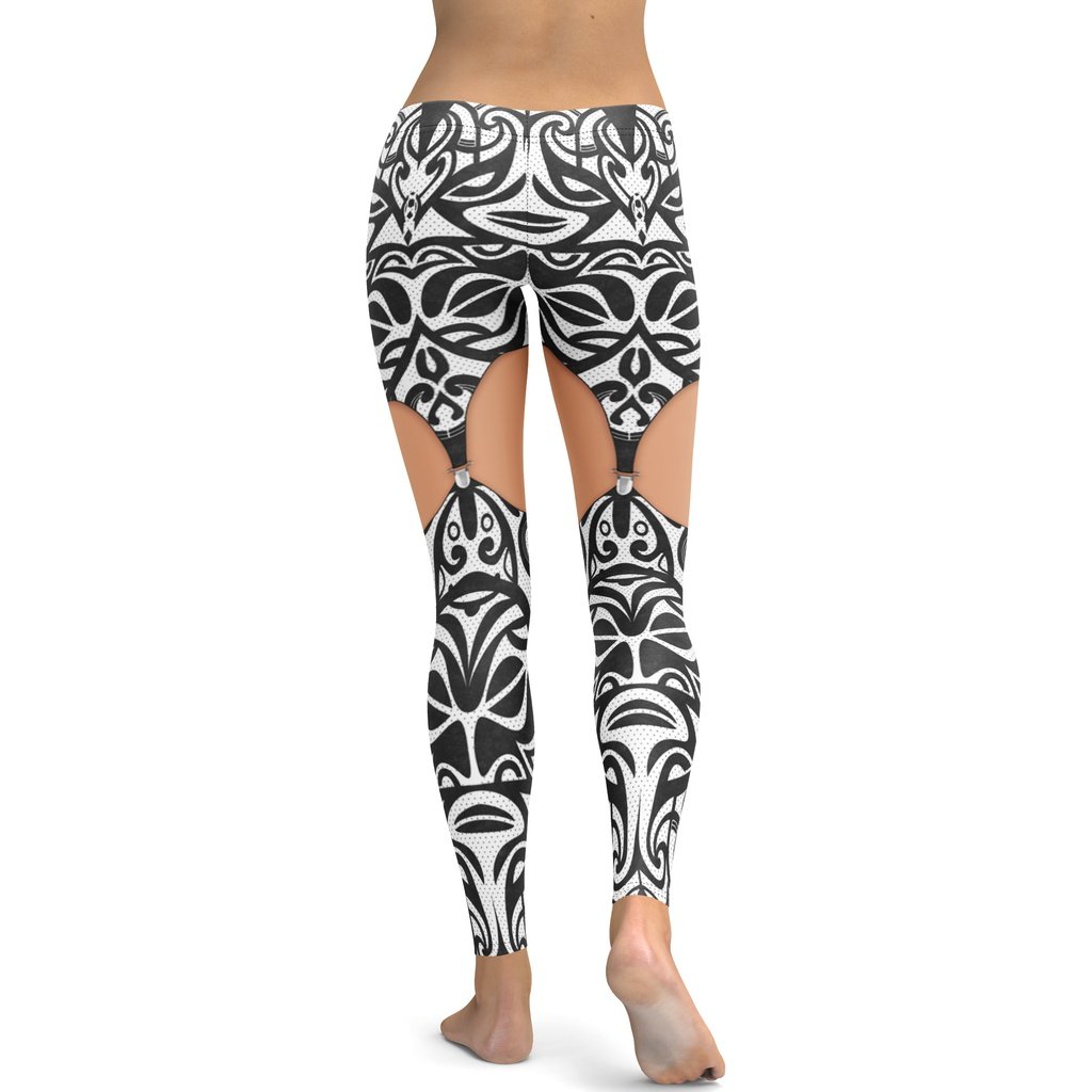 Medium Tone Cute Suspenders Leggings