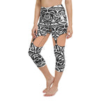 Medium Tone Cute Suspenders Yoga Capris