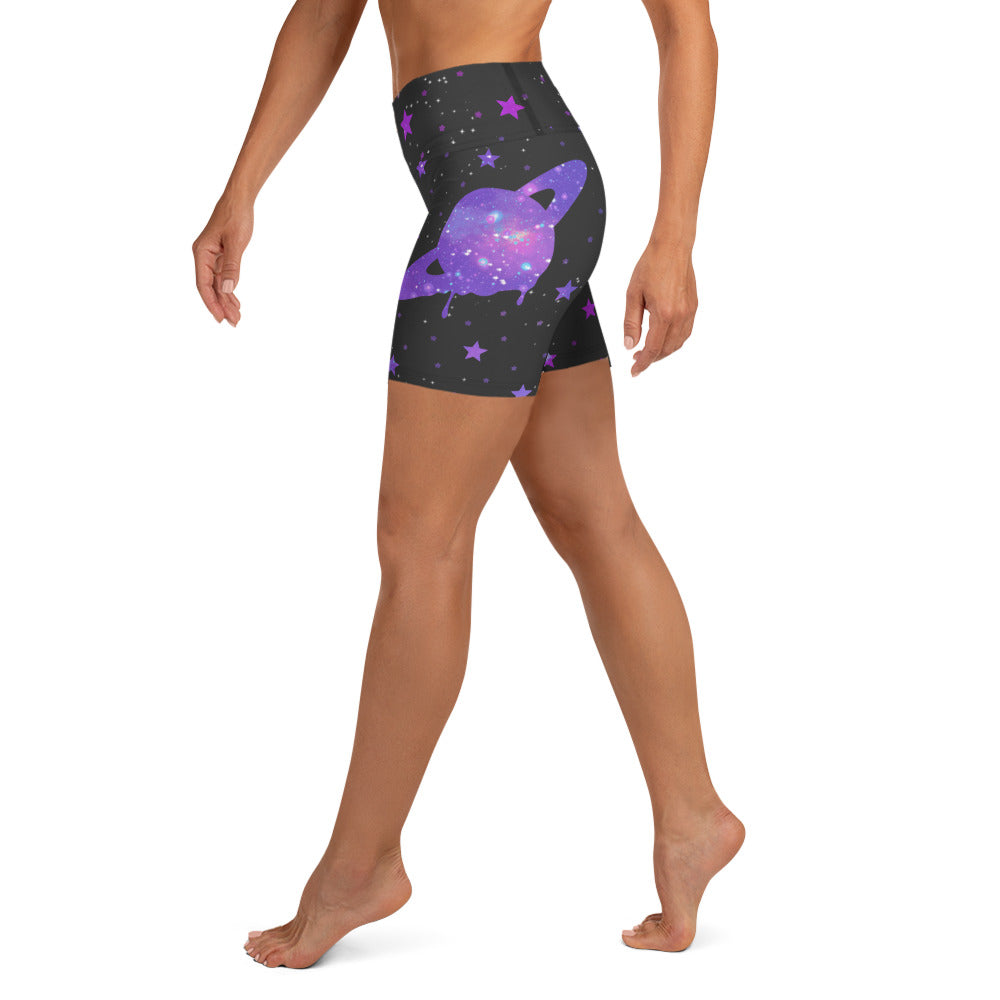 Melting Galaxy Yoga Shorts