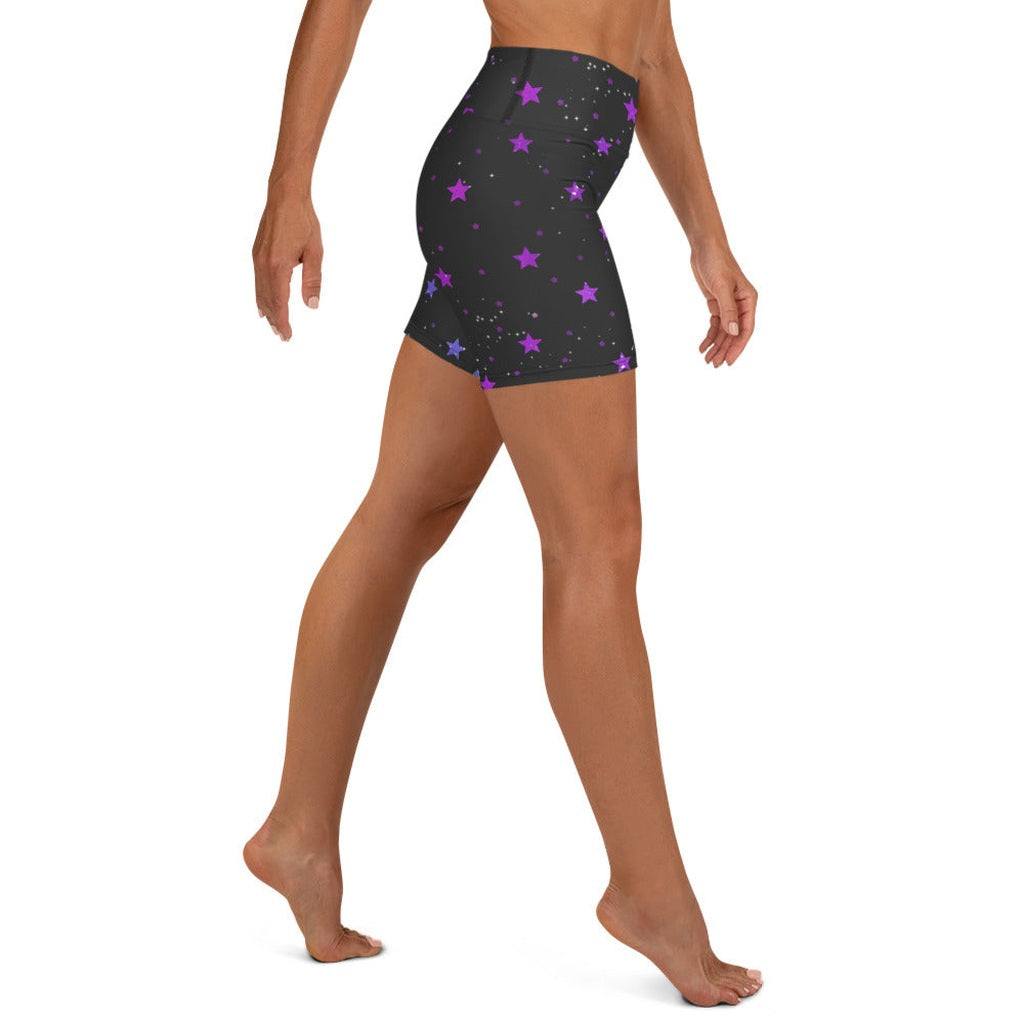 Melting Galaxy Yoga Shorts