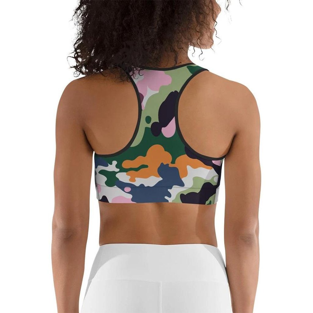 Modern Camo Sports Bra