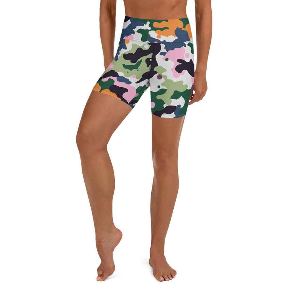 Modern Camo Yoga Shorts