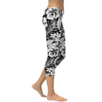 Monochrome Floral Capris