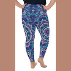 Mosaic Pattern Plus Size Leggings