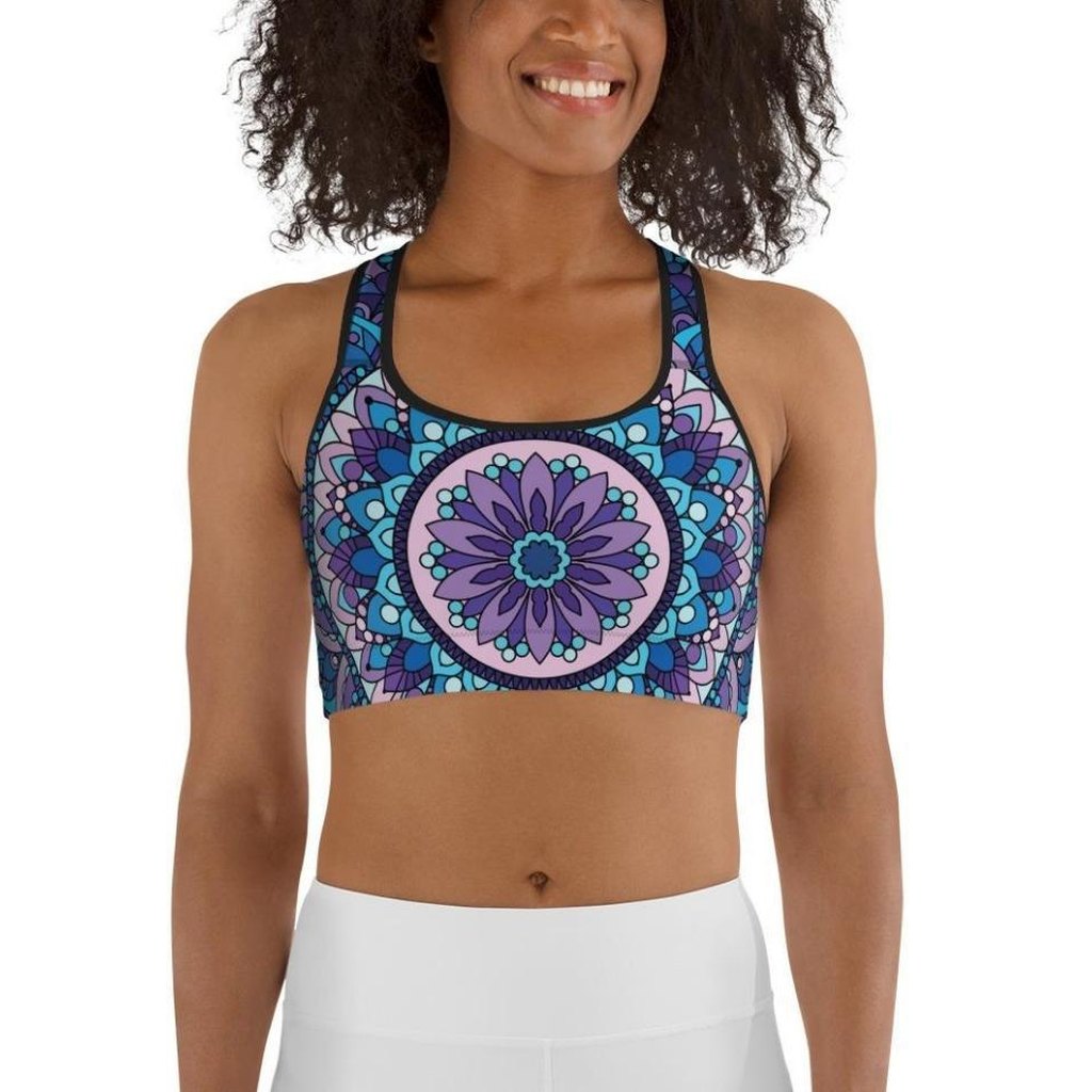 Mosaic Pattern Sports Bra