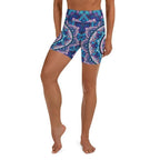 Mosaic Pattern Yoga Shorts