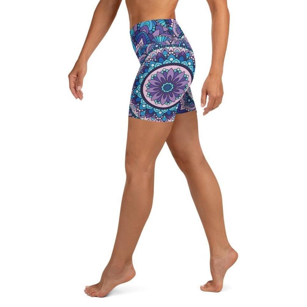 Mosaic Pattern Yoga Shorts