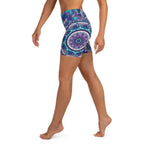 Mosaic Pattern Yoga Shorts