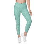 Mother of Bride Crossover Leggings With Pockets