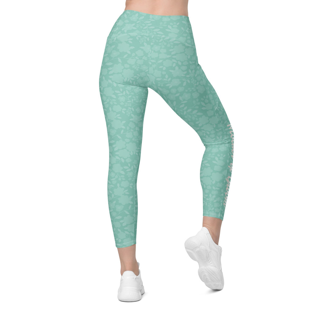 Mother of Groom Crossover Leggings With Pockets