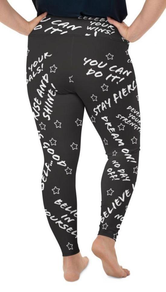 Motivational Plus Size Leggings