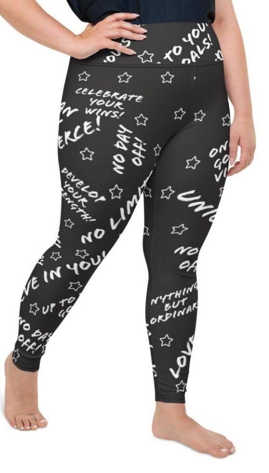 Motivational Plus Size Leggings