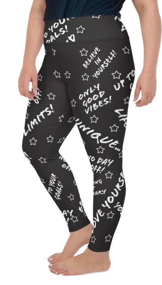 Motivational Plus Size Leggings