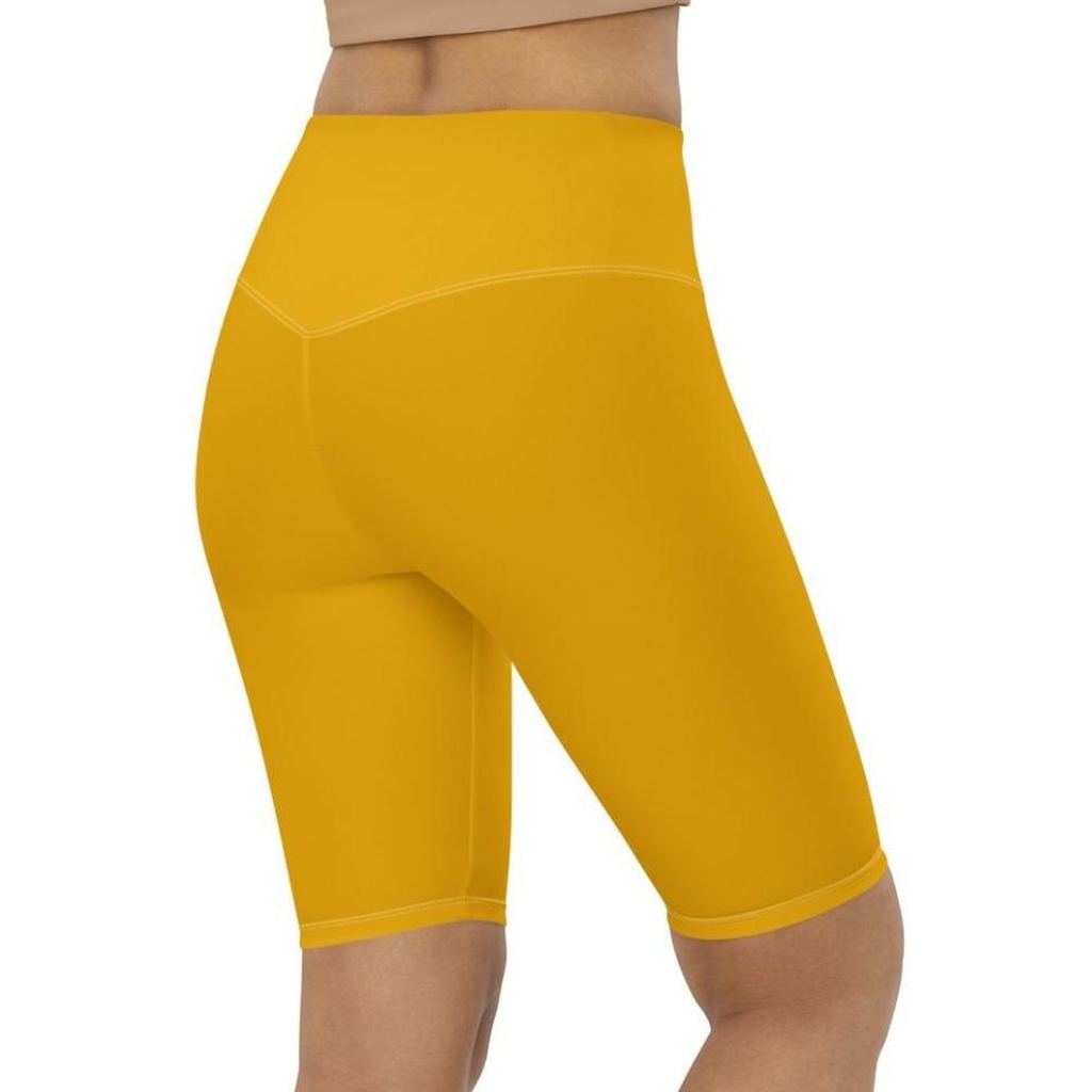 Mustard Yellow Biker Shorts