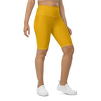 Mustard Yellow Biker Shorts