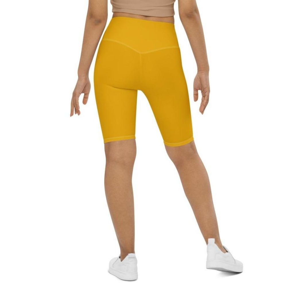 Mustard Yellow Biker Shorts