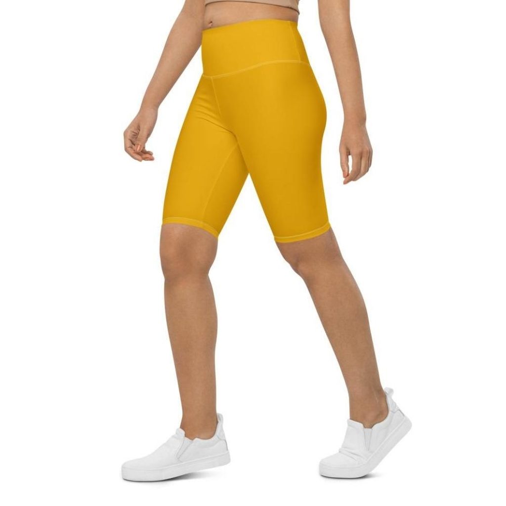Mustard Yellow Biker Shorts