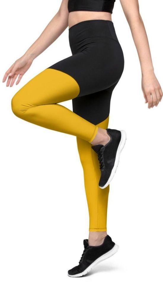 Mustard Yellow Compression Leggings