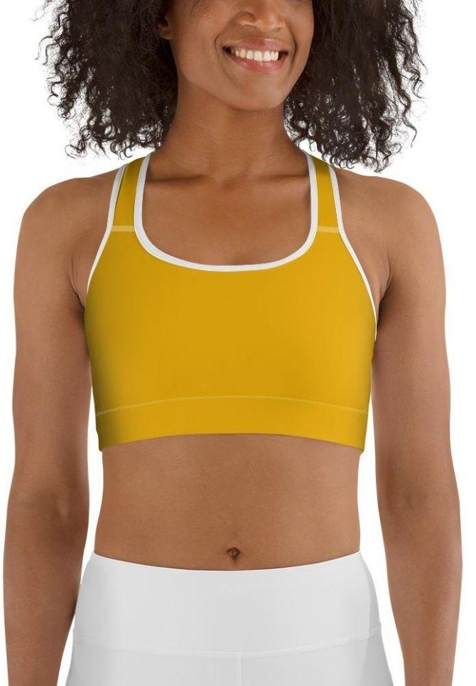 Mustard Yellow Sports Bra