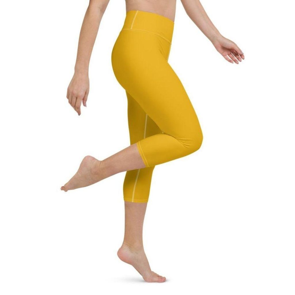Mustard Yellow Yoga Capris