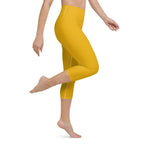 Mustard Yellow Yoga Capris