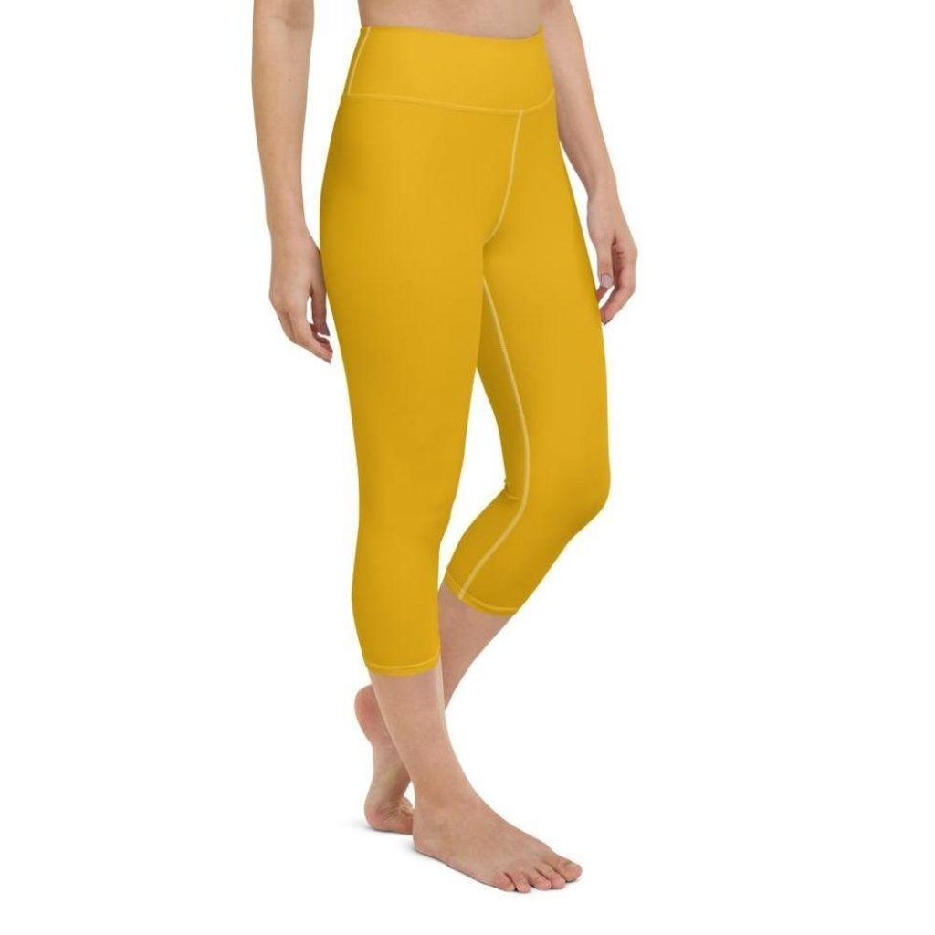 Mustard Yellow Yoga Capris