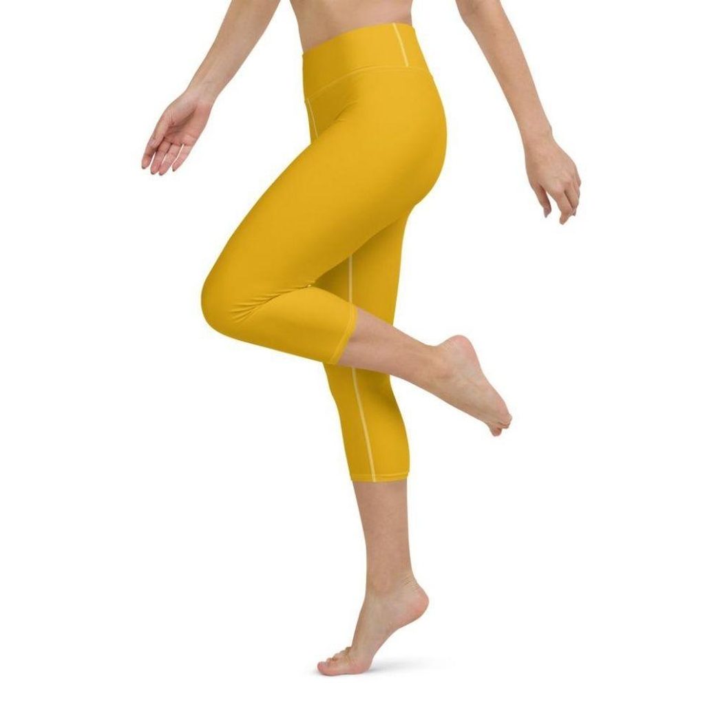 Mustard Yellow Yoga Capris