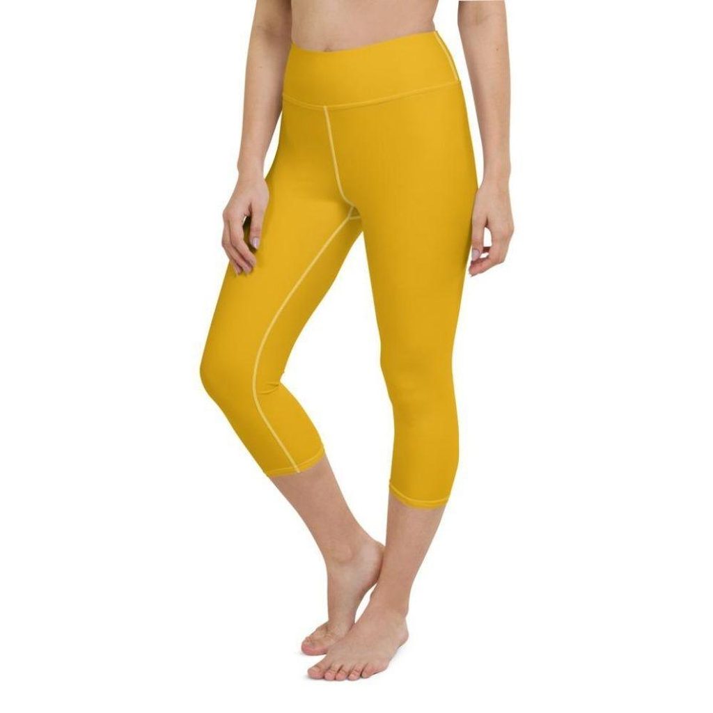Mustard Yellow Yoga Capris